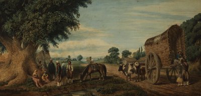 A Sunday in the Suburbs of San Isidro by Prilidiano Pueyrredon